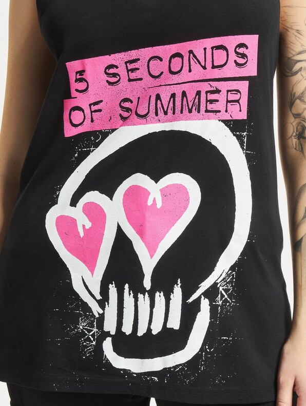 Ladies Five Seconds Of Summer Skull -3