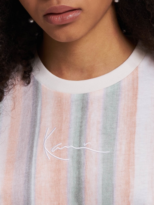 Karl Kani Small Signature Tie Dye Stripe T-Shirt-3