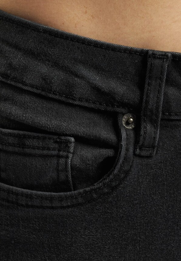 Ladies High Waist Flared Denim -3