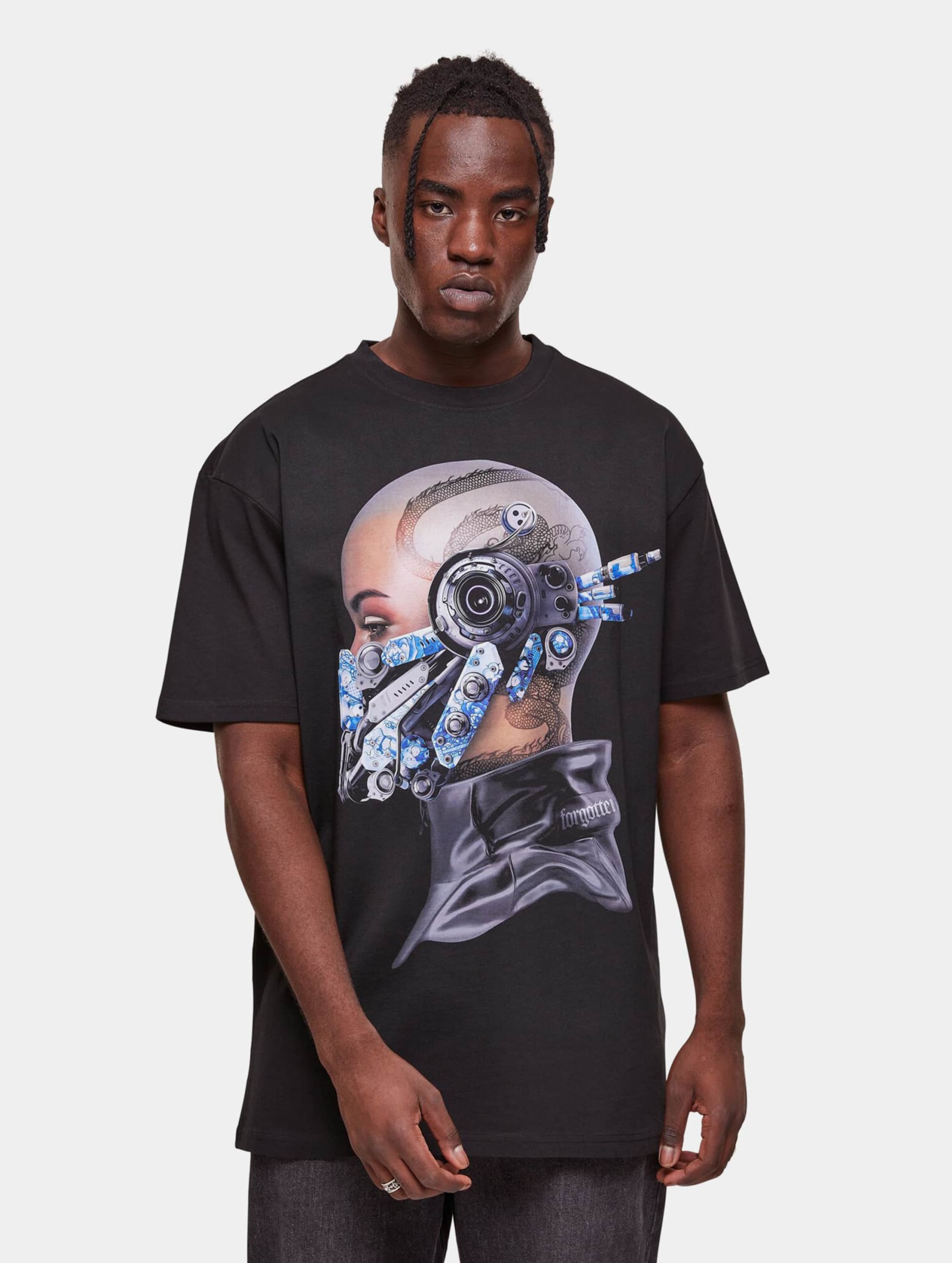 Forgotten Faces The Mask Heavy Oversized Tee Mannen op kleur zwart, Maat 3XL