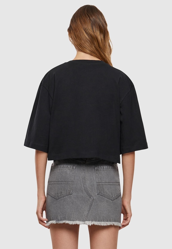 Ladies Heavy Organic Oversized Cropped Tee-0