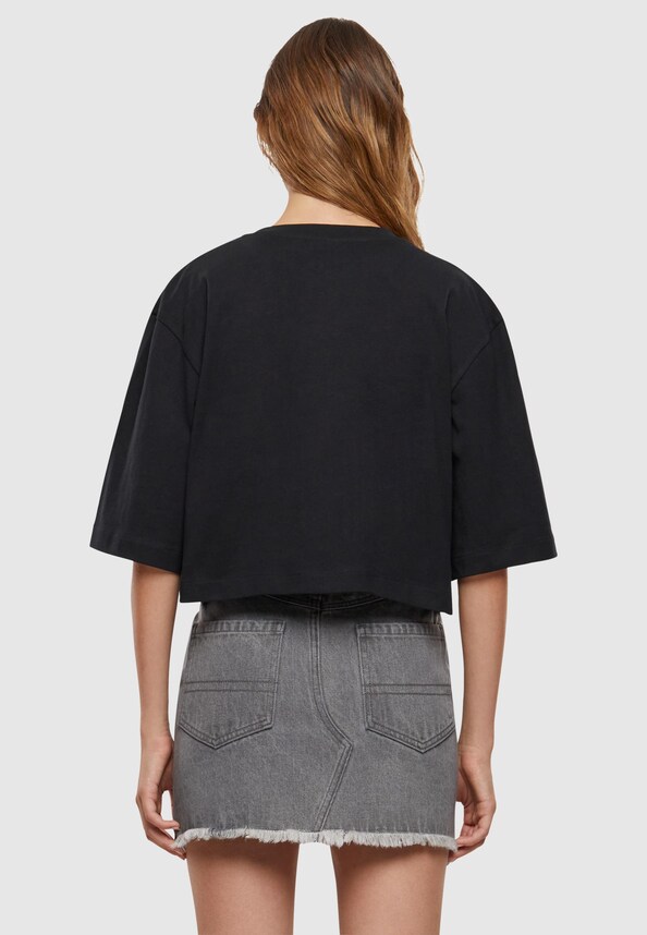 Ladies Heavy Organic Oversized Cropped -1