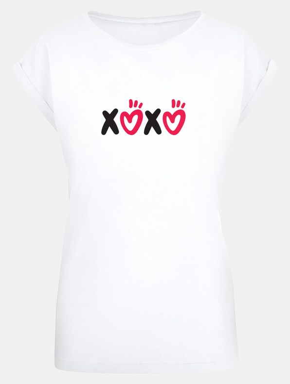 Ladies Valentines Day - XOXO Extended Shoulder-2