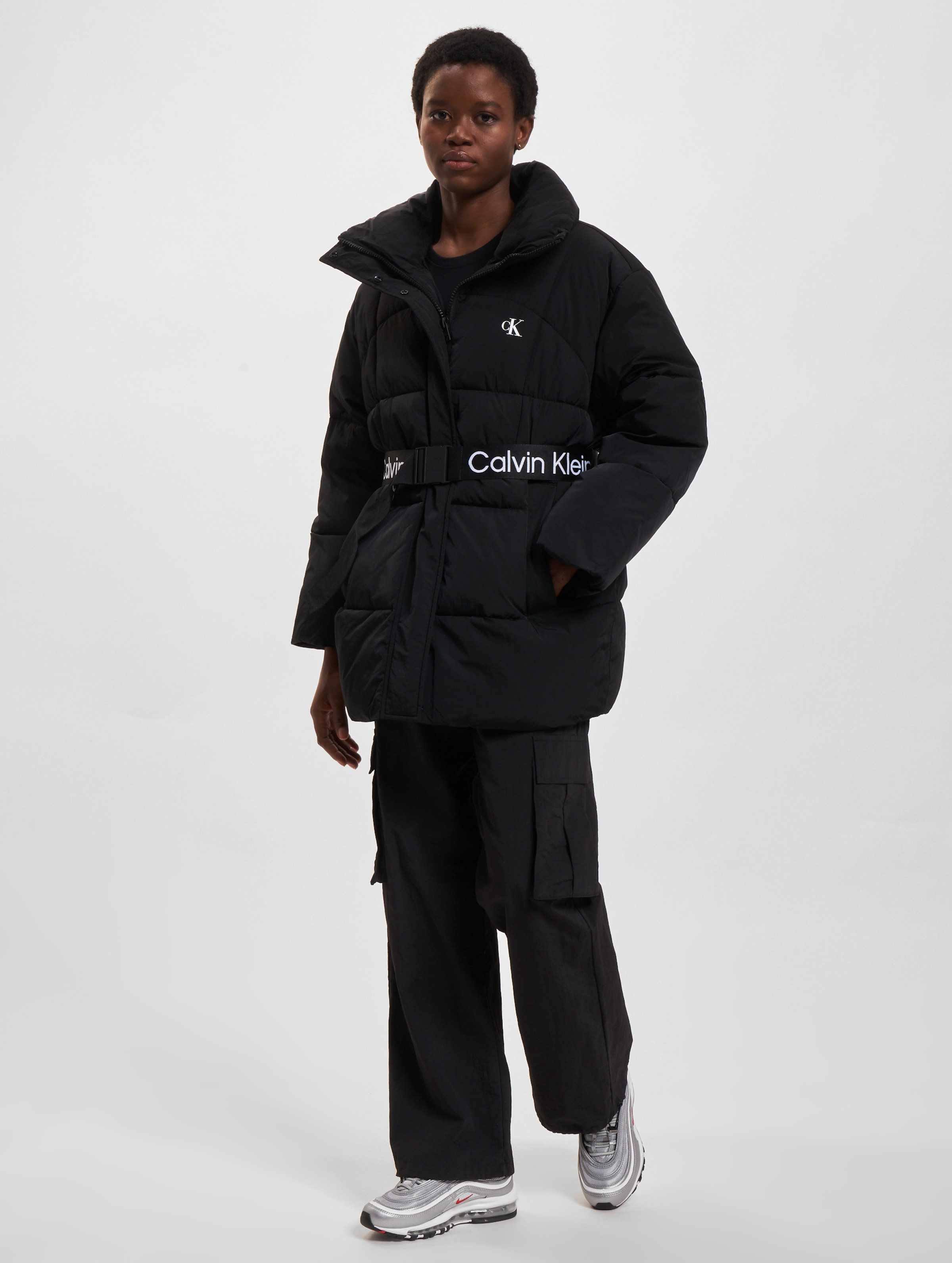 Calvin klein down coat shops long