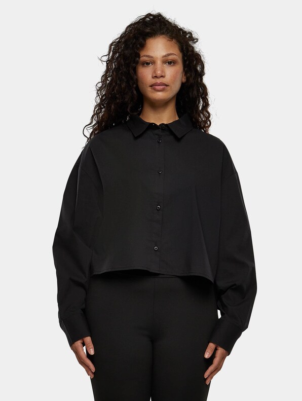 Ladies Cropped Oversized Blouse-2