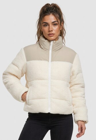Ladies Short Sherpa Mix Puffer