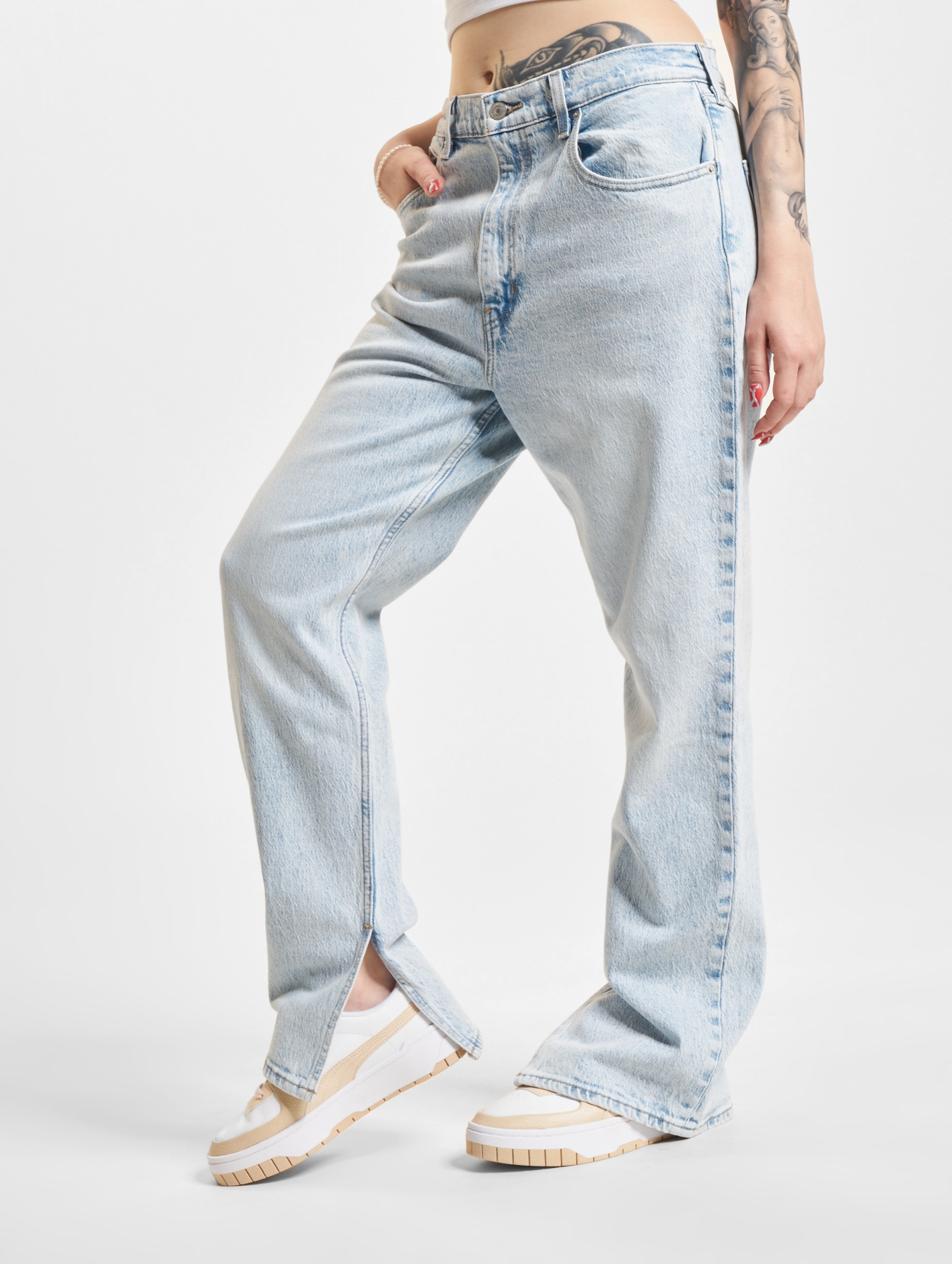 Levi's Levis s High Slit Jeans op kleur blauw, Maat 25/29