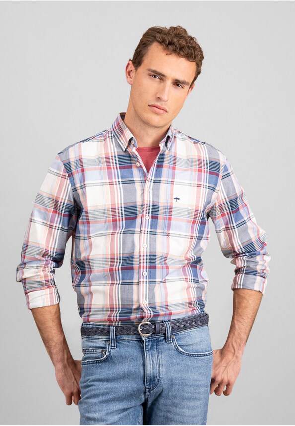 Multicolor Washed Oxford B.D. 1/1-0