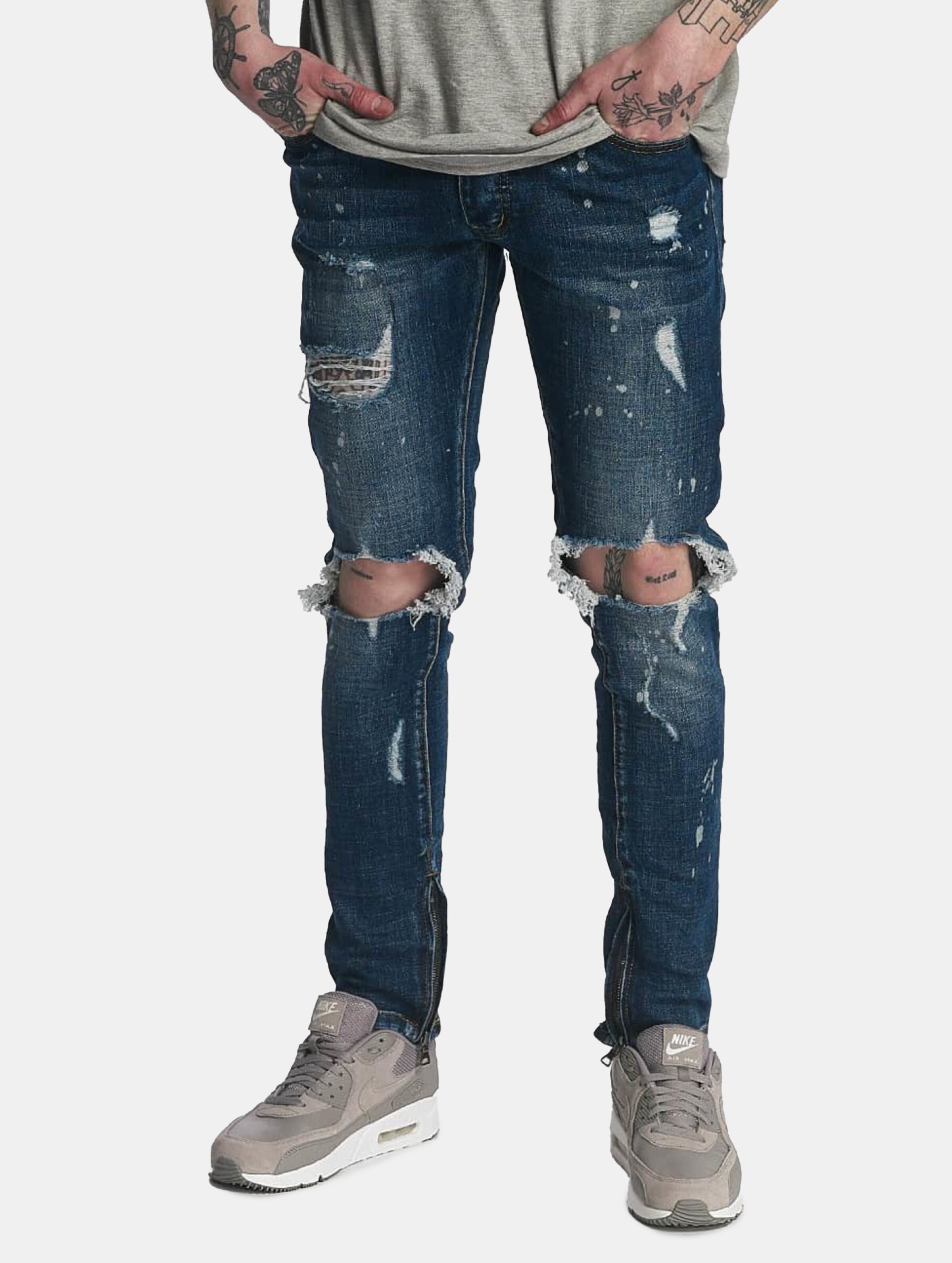 Zayne Paris Nantes Straight Fit Jeans Mannen op kleur blauw, Maat 34