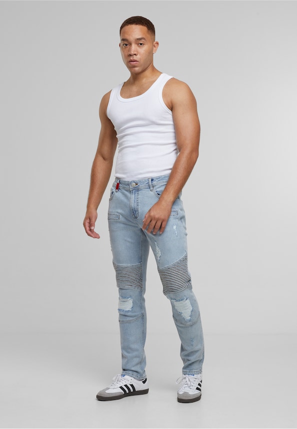 Oscar Ripped Slim Fit Jeans-2