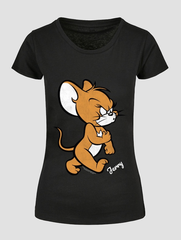 Absolute Cult Ladies Tom & Jerry Angry Mouse T-Shirt-4