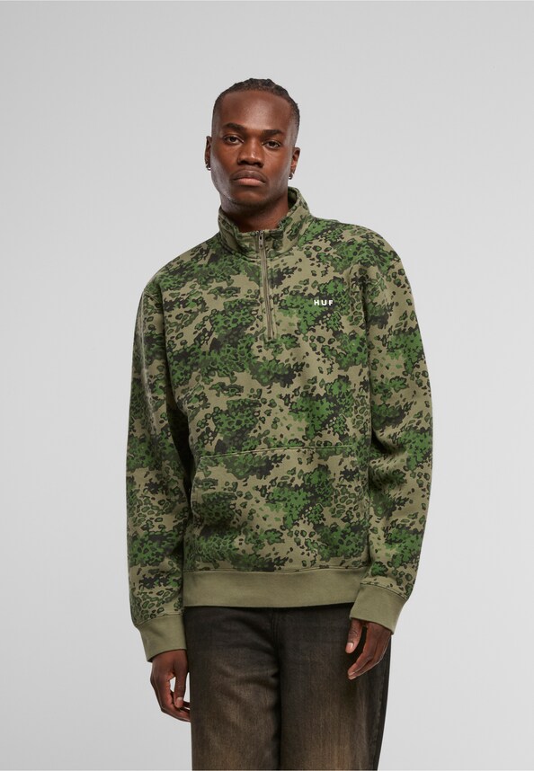 HUF Contra 1/4 Zip Fleecepullover-0