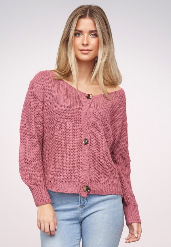 Knit Cardigan with buttons-0