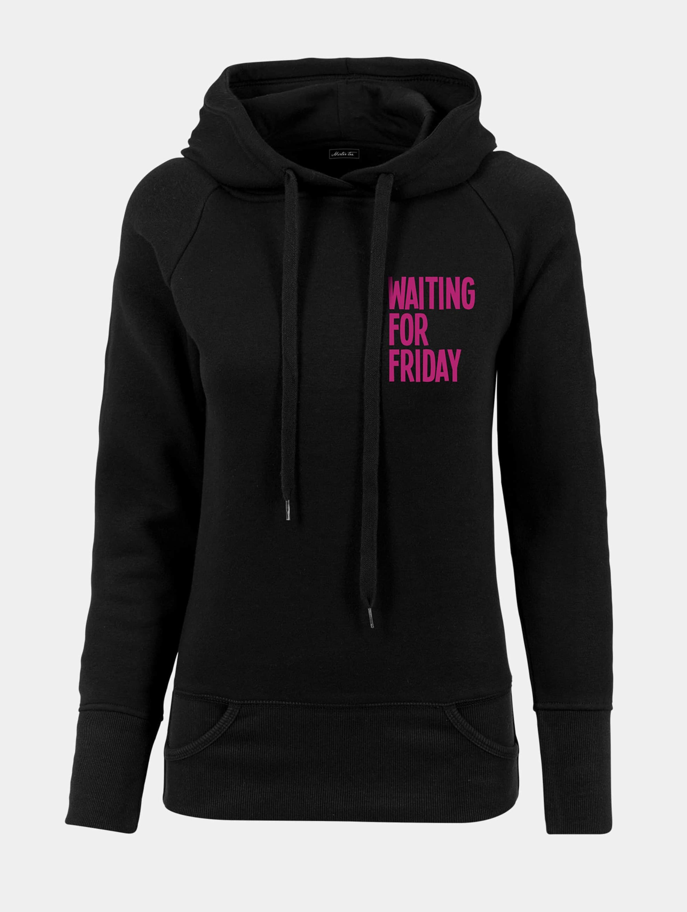 Mister Tee Ladies Waiting For Friday Hoody Vrouwen op kleur zwart, Maat XS