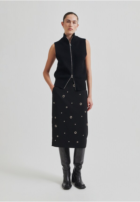 Yora Knit Zip Vest-1