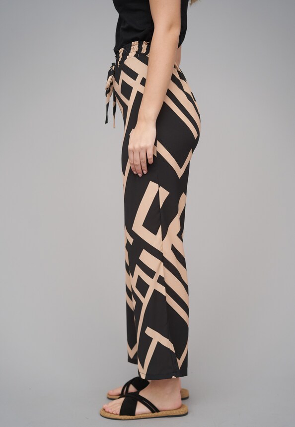 Summer Crepe Pant Geometric-2