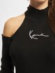 Small Signature Cutout Rib Turtle Neck-4