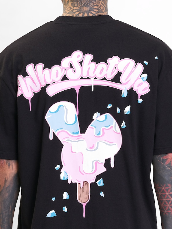 Who Shot Ya? Icecream Oversized T-Shirt-2