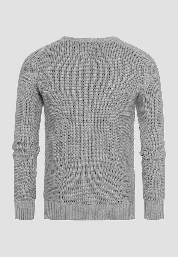 Rusty Neal Herren Grobstrick Sweater Rundhals-1