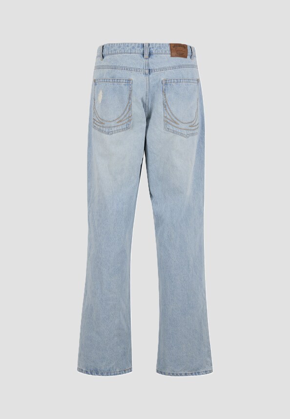OG Distressed Straight Leg Jeans-4