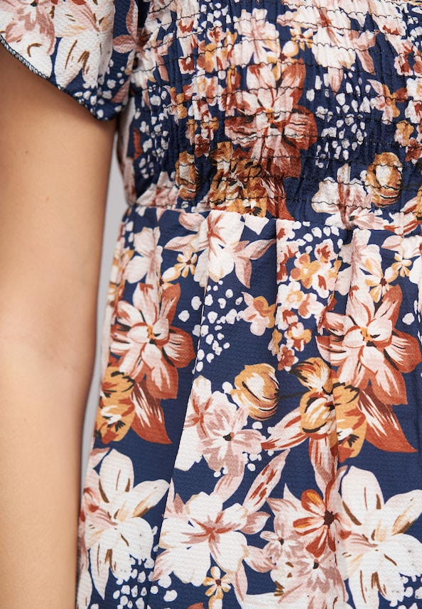 Peplum Schößchen Top mit Floralem Print-5