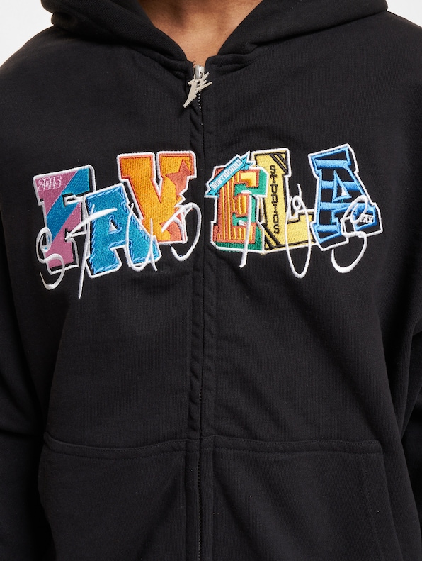 Multicolor Patch Frontzip-3