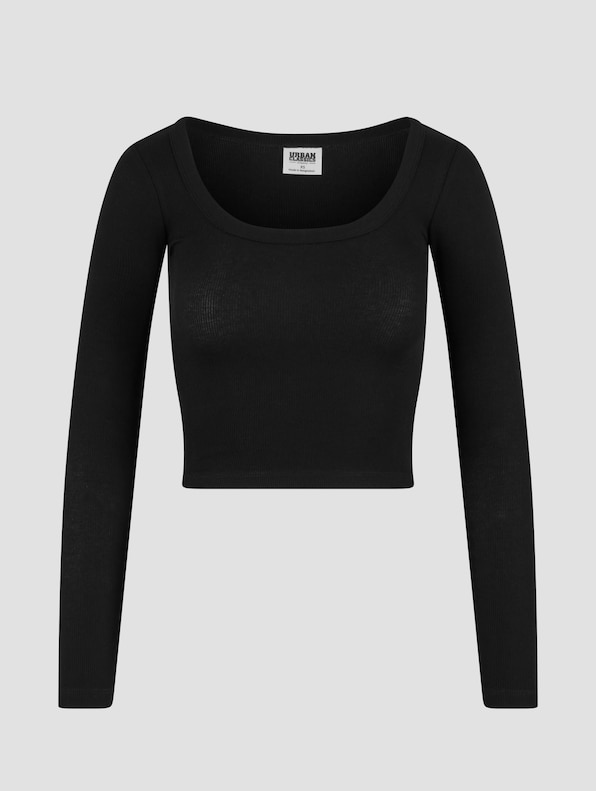  Ladies Rib Jersey Wide Neck -4