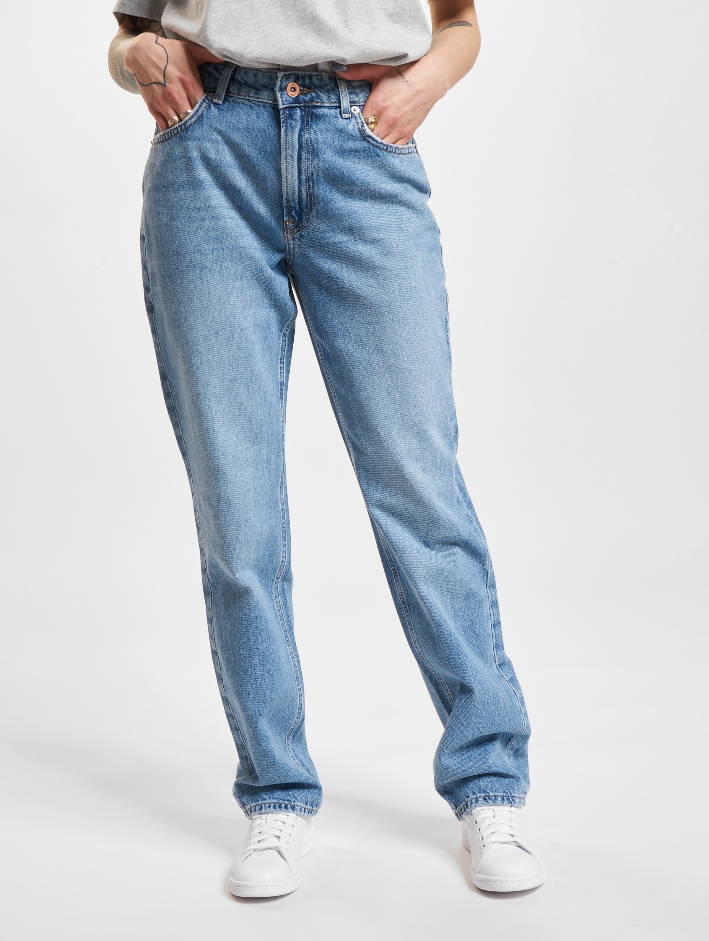 Only Jaci Straight Fit Jeans Vrouwen op kleur blauw, Maat 3030