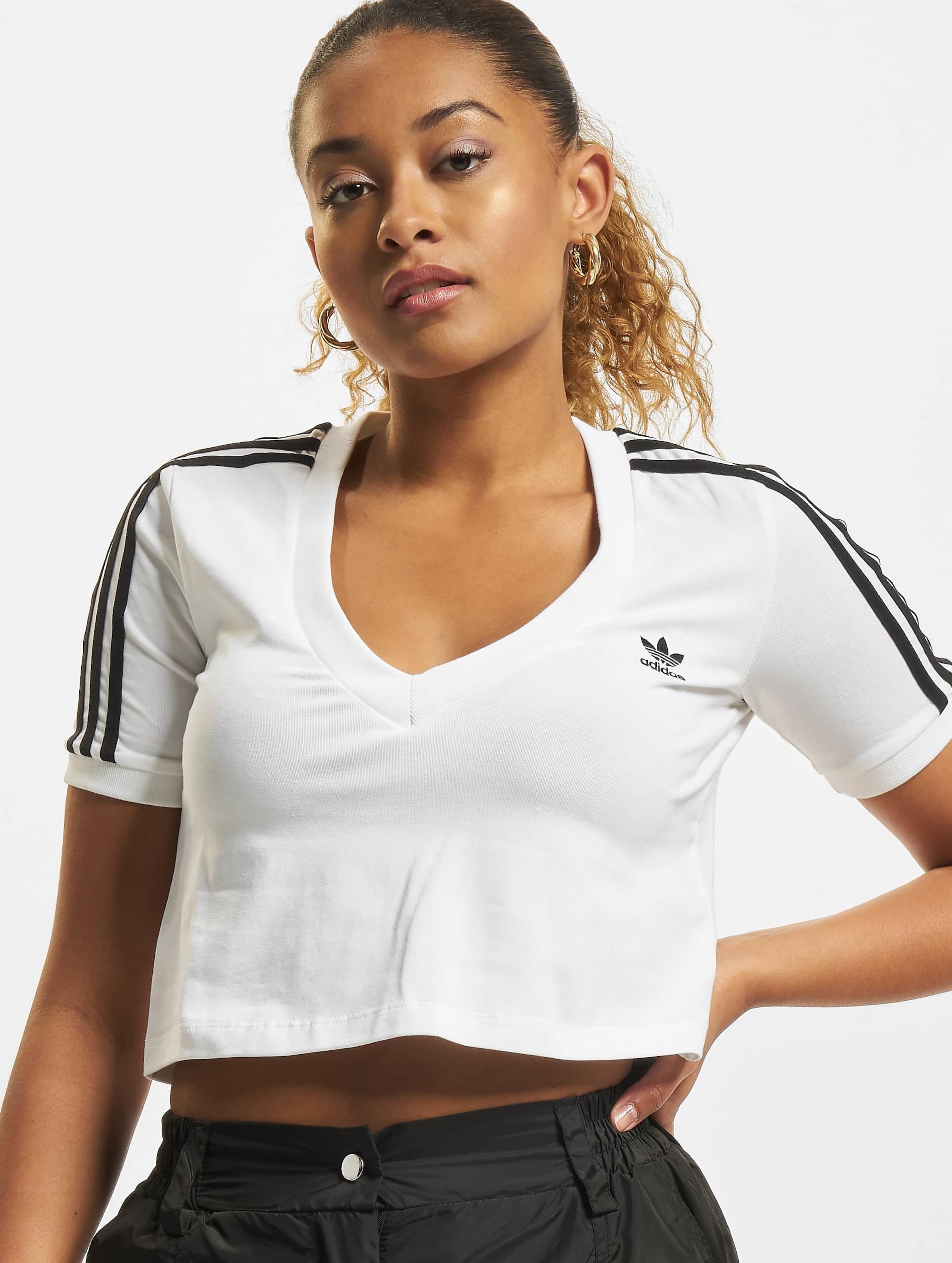 adidas Originals Adidas Cropped T-Shirt Vrouwen op kleur wit, Maat 40