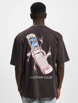 Dropsize Heavy Oversize Mobile Phone Washed T-Shirt