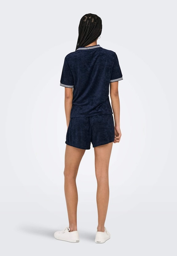 ONLVICKY S/S TERRY V-NECK -1