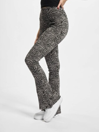 Ladies High Waist Zebra Boot Cut