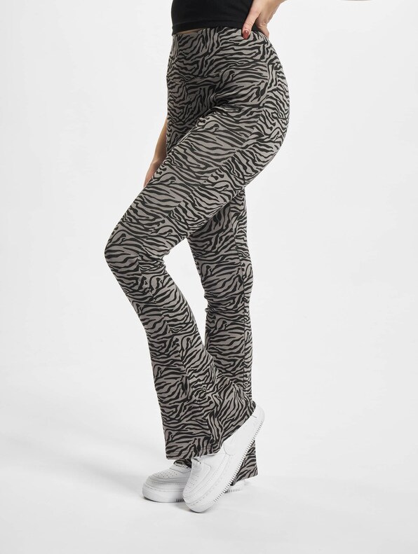 Ladies High Waist Zebra Boot Cut-0