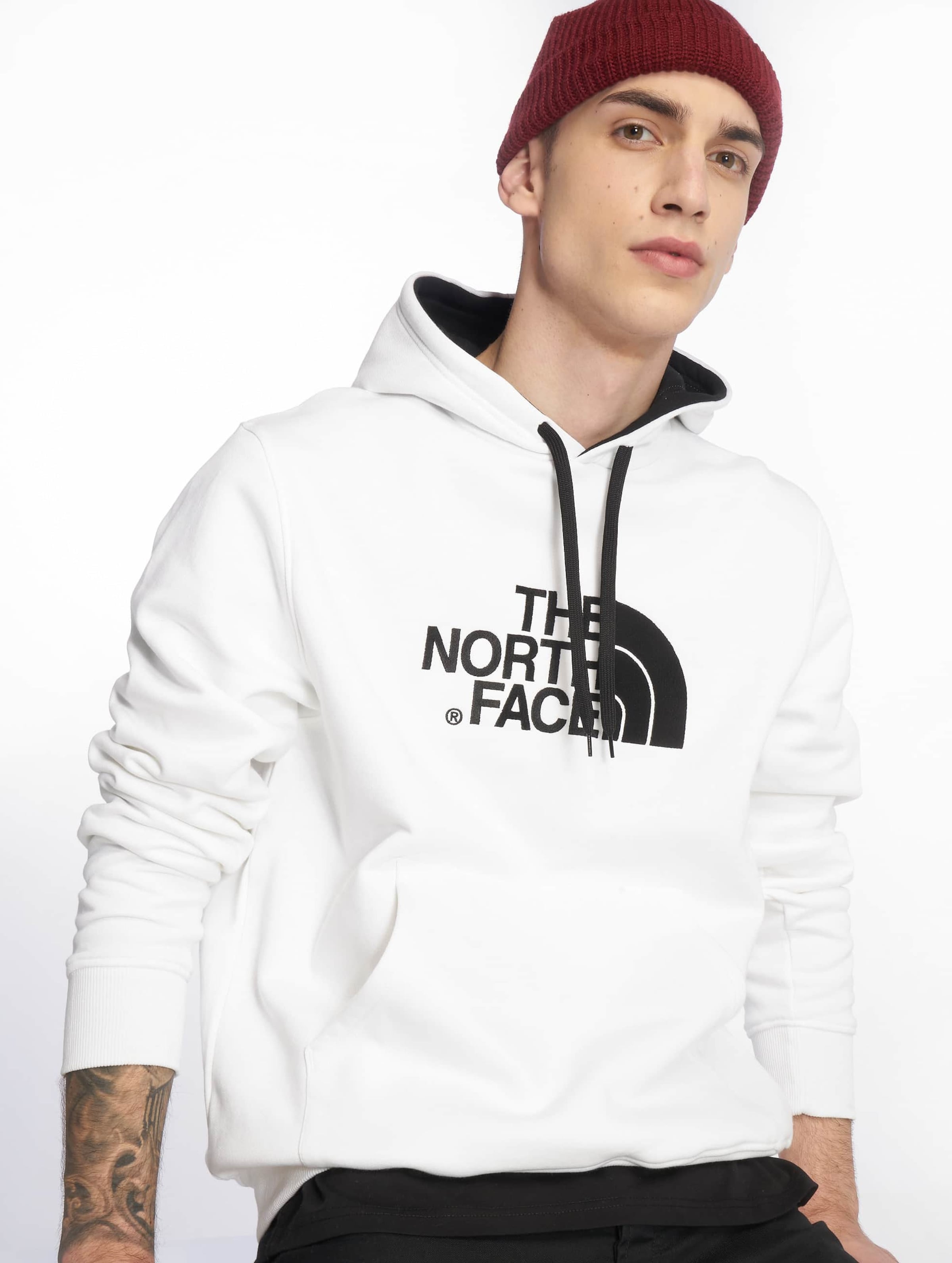 All white north sale face hoodie