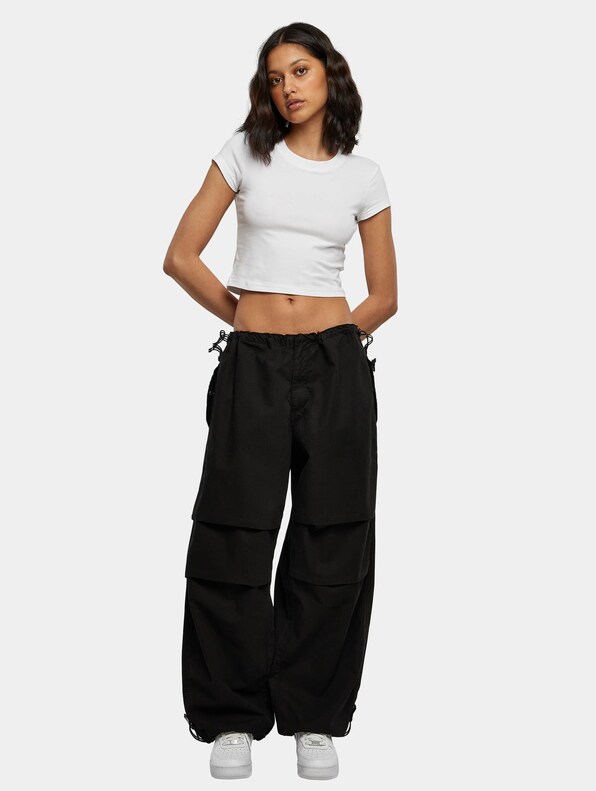Ladies Cotton Parachute Pants-3