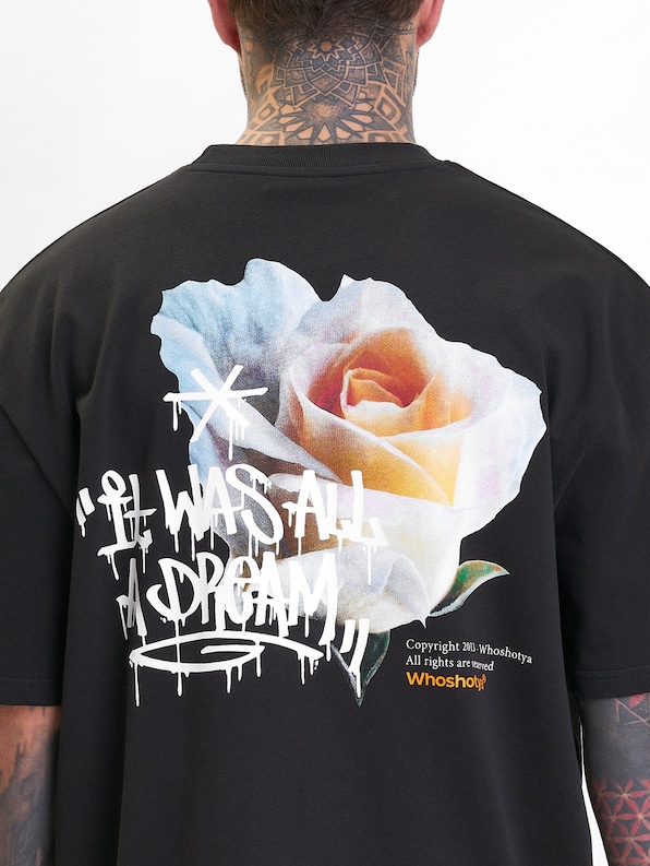 Who Shot Ya? Rose Oversized T-Shirt-2