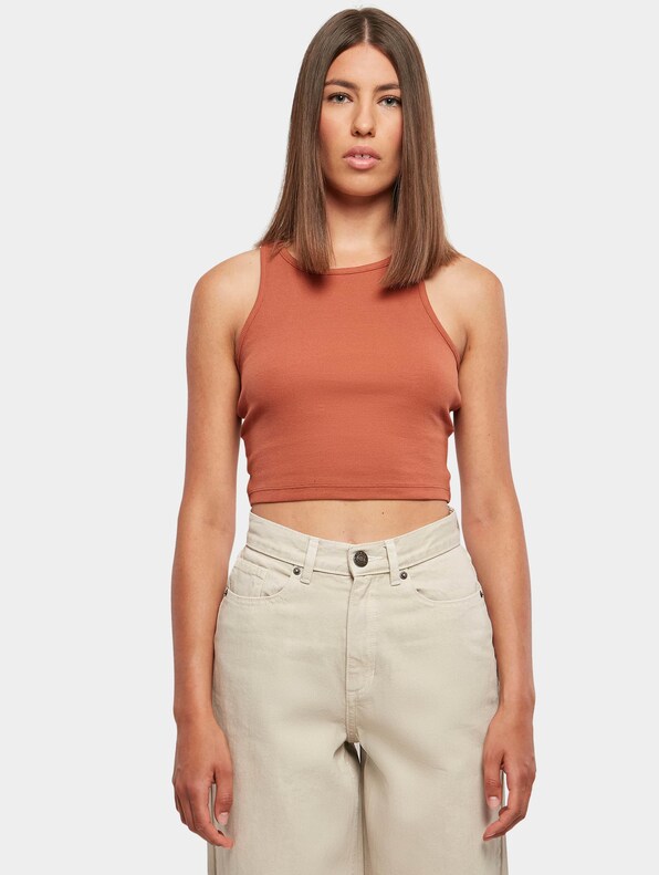 Ladies Cropped Rib-2