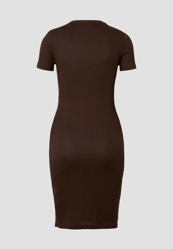 Ladies Basic Slim Fit T-Shirt Dress-3