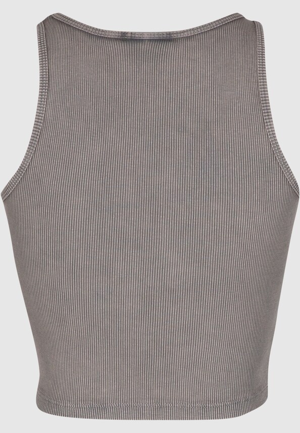 Ladies Washed Rib Jersey Cropped Top 2Pack-5