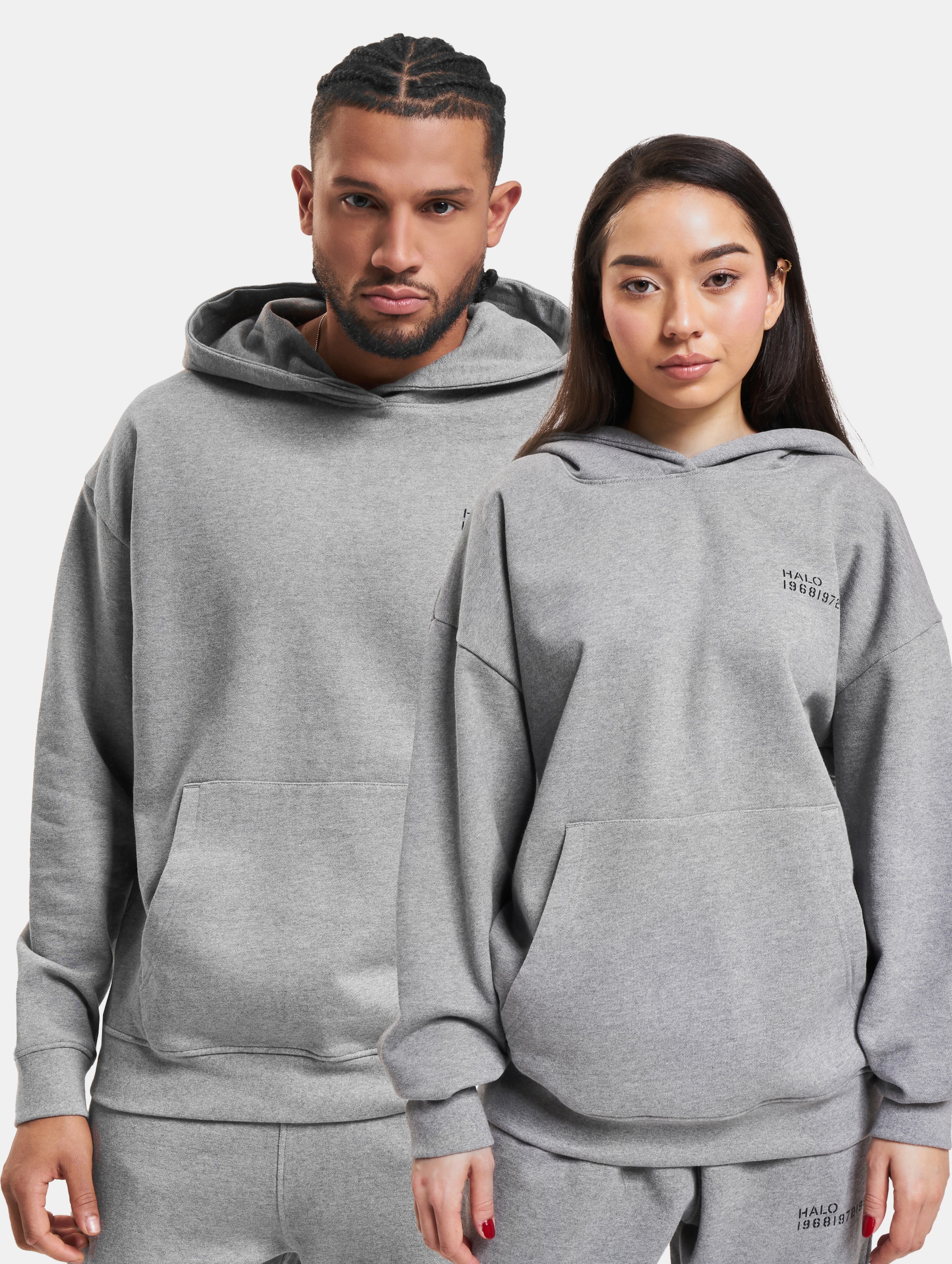 HALO Essential Hoodie Vrouwen op kleur grijs, Maat XL