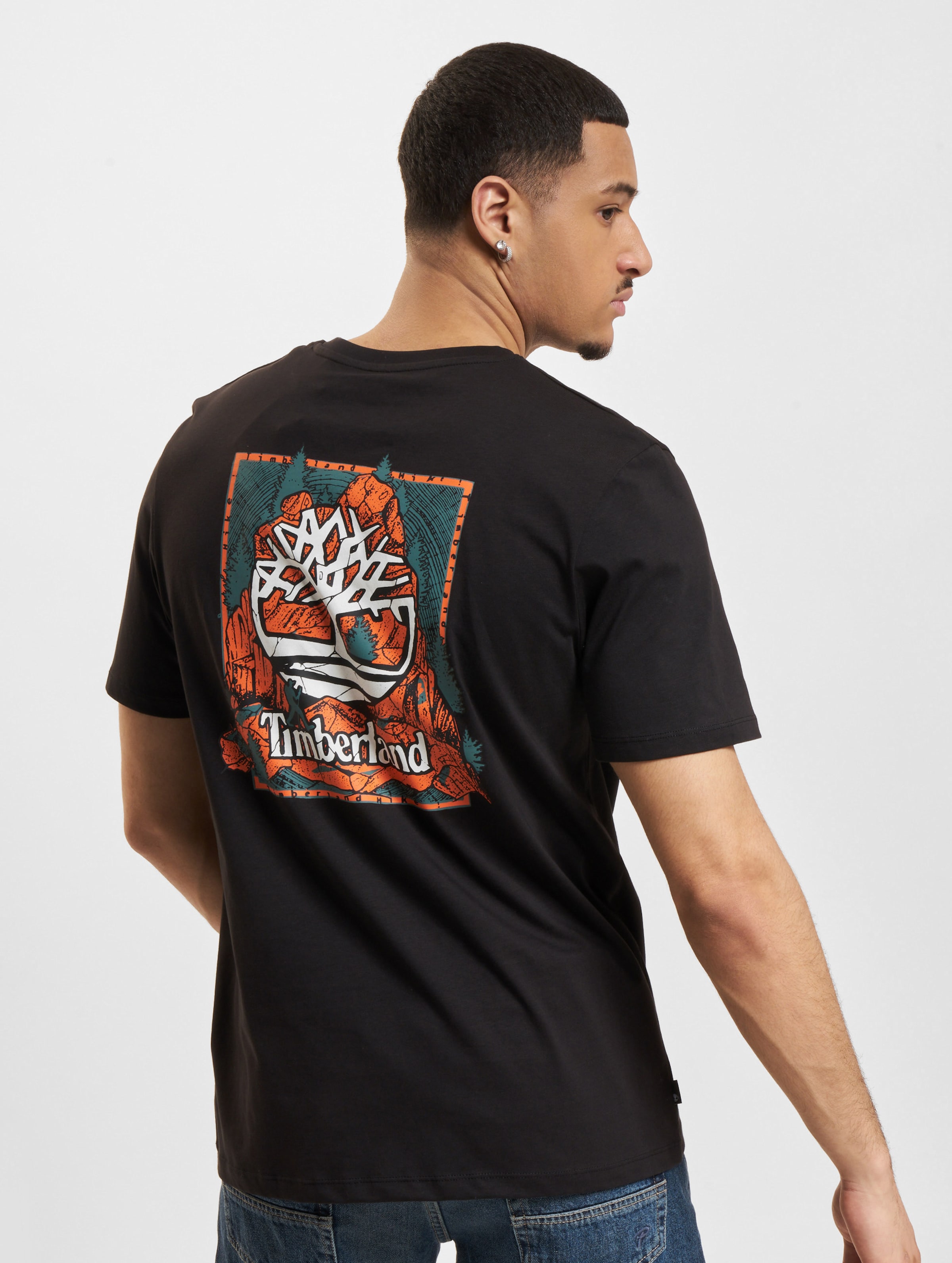 Timberland Back Graphic T-Shirts Mannen op kleur zwart, Maat XXL