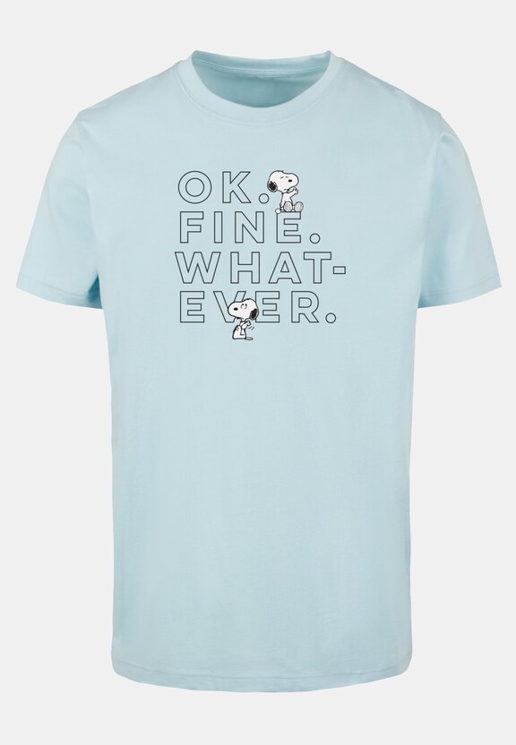 Peanuts - Ok Fine Whatever T-Shirt Round Neck-0