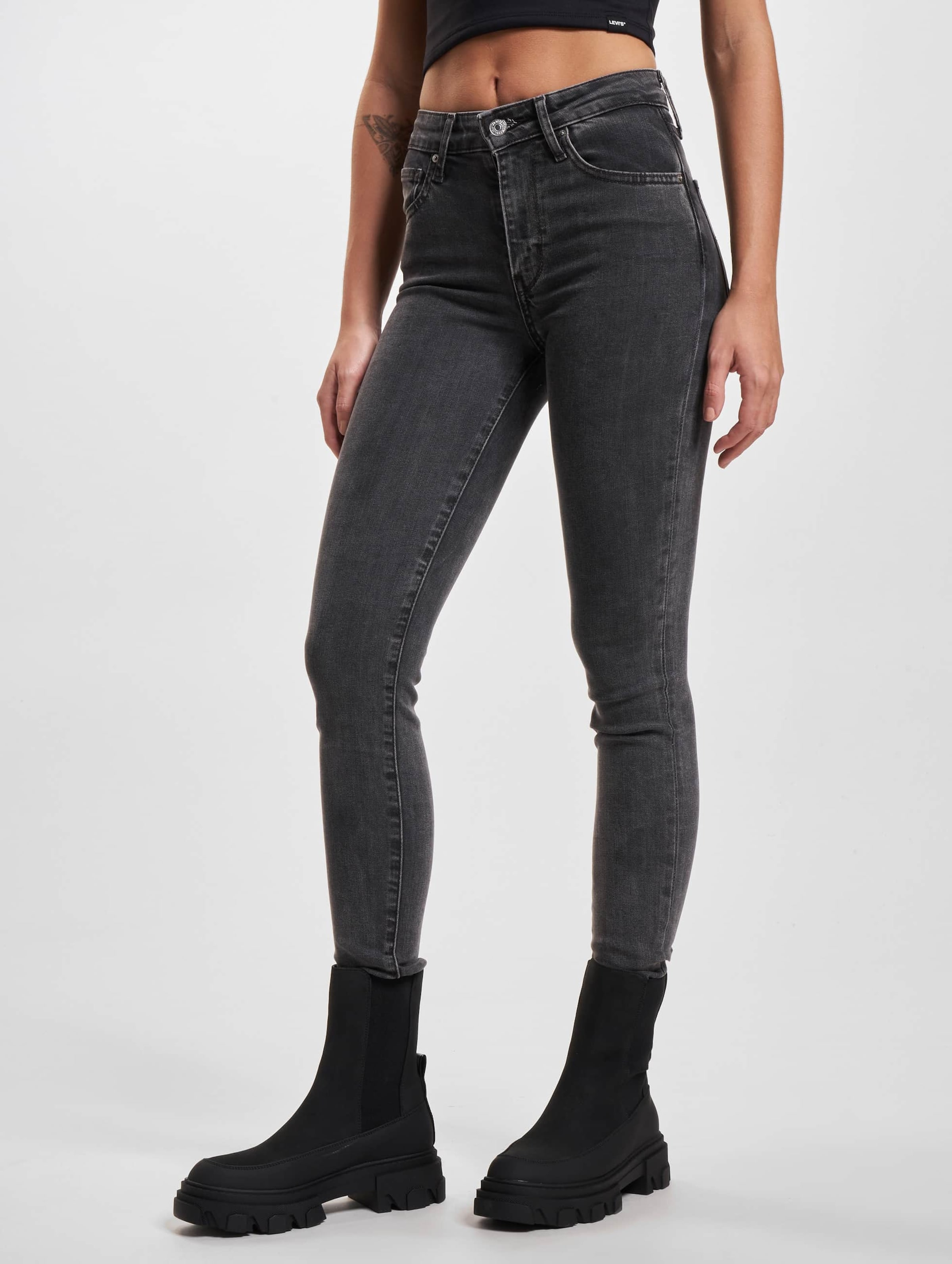 Levi's Levis 721 High Rise Skinny Jeans Vrouwen op kleur grijs, Maat 2432