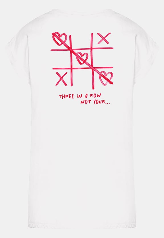 Three In A Row Ladies Extended Shoulder Tee-5