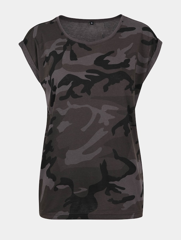 Ladies Extended Shoulder Camo Tee-0