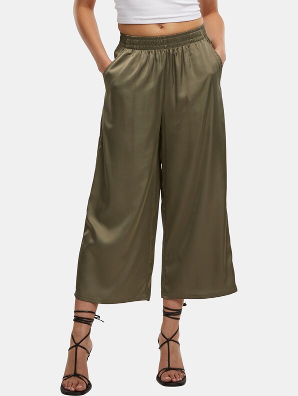 Ladies Satin Wide Leg -0