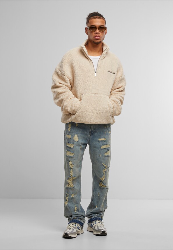 Firio Destroyed Straight Jeans-4