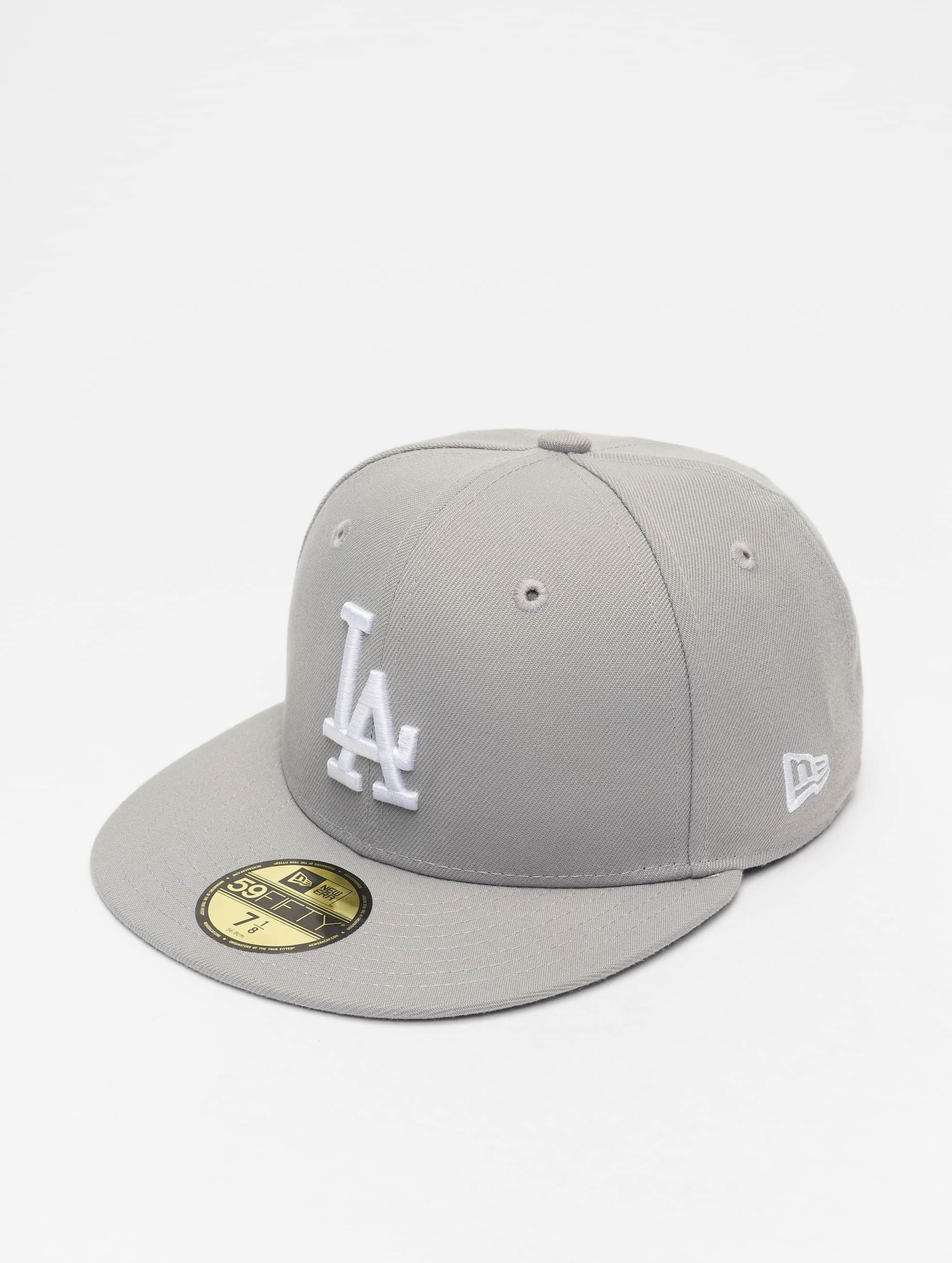 New Era MLB Basic LA Dodgers 59Fifty Fitted Cap Unisex op kleur grijs, Maat 7_18.568CM