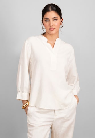 BLOUSE TUNIC LINEN MIX