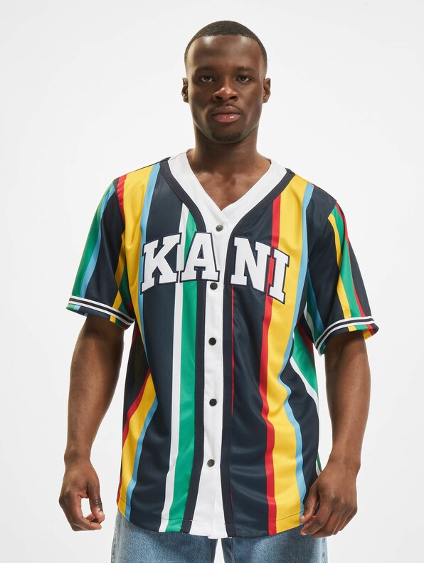 Serif Stripe Baseball Shirt-2